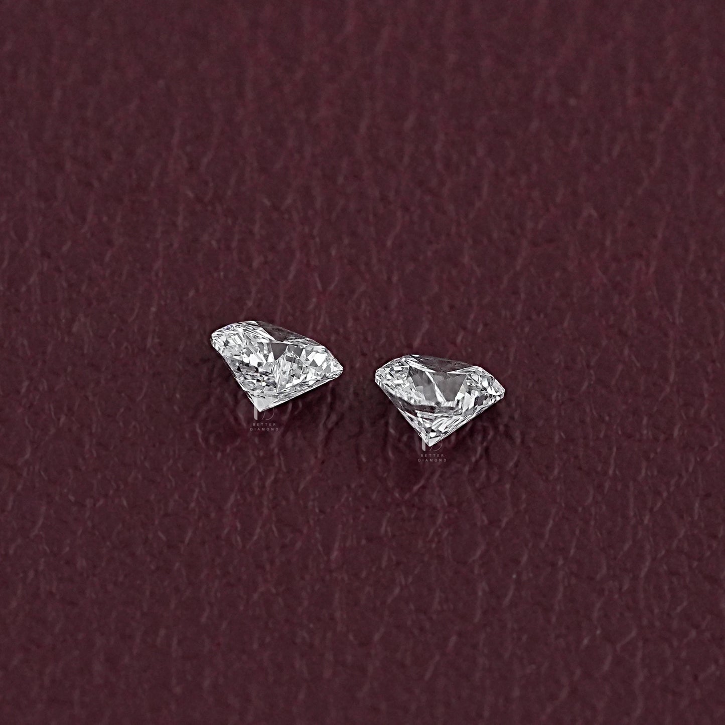 Brilliant Heart Cut Lab Grown Diamond Pair