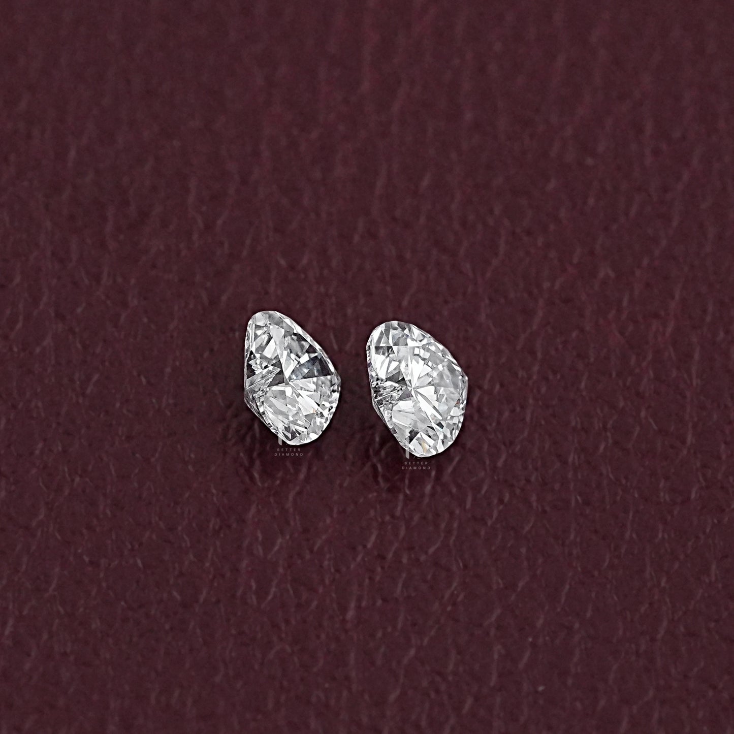 Brilliant Heart Cut Lab Grown Diamond Pair
