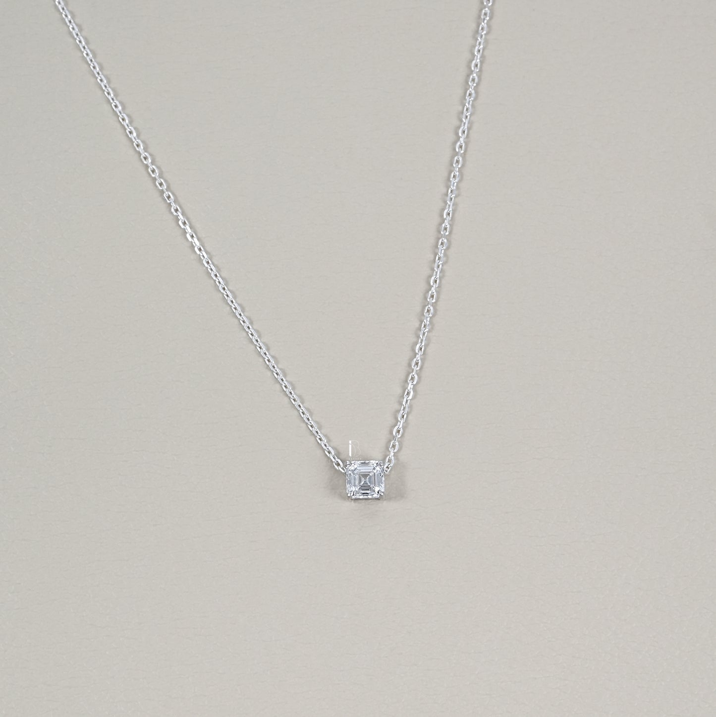Princess Cut Lab Grown Diamond Pendant