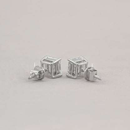 Princess Lab Diamond Stud Earrings