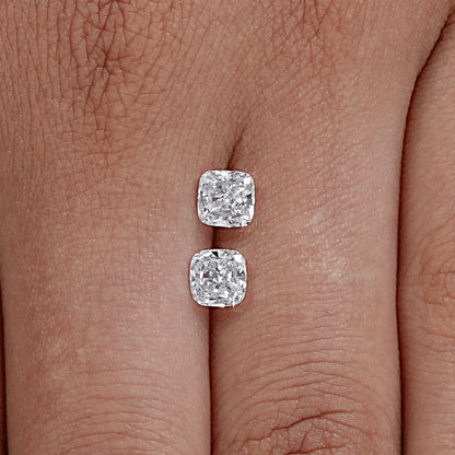 Cushion Cut Lab Diamond  Pair