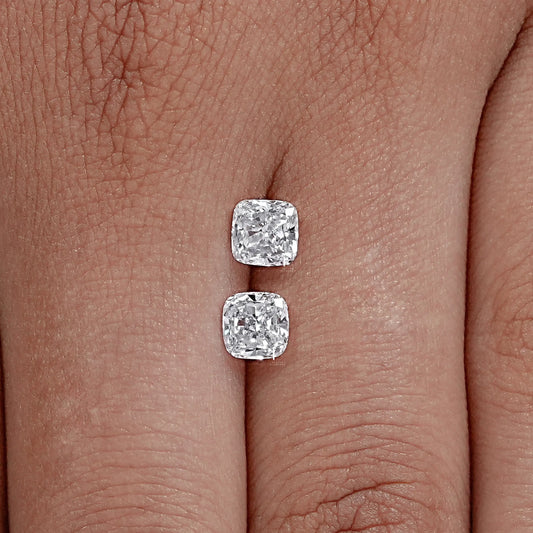 Cushion Cut Lab Diamond  Pair