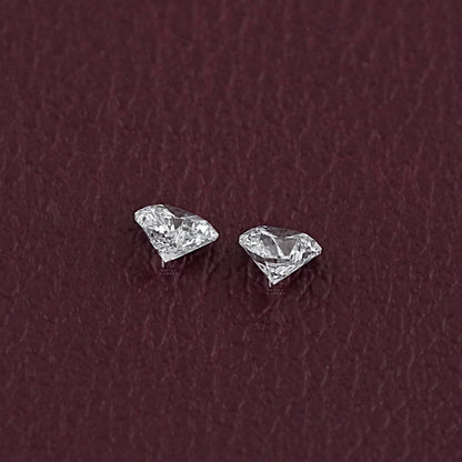 Brilliant Heart Cut Lab Grown Diamond Pair