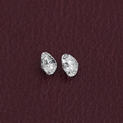 Brilliant Heart Cut Lab Grown Diamond Pair