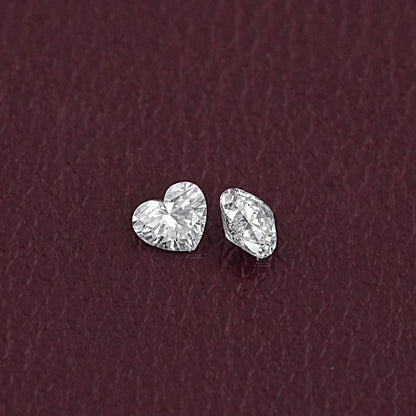 Brilliant Heart Cut Lab Grown Diamond Pair