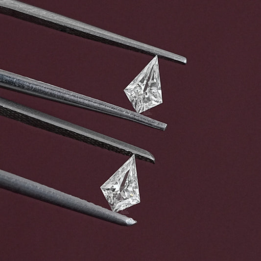 Kite Shape Lab Diamond  Matching Pair