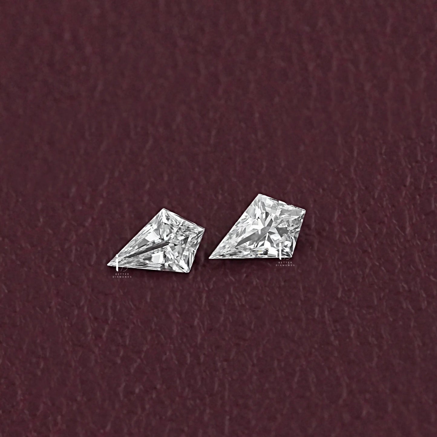 Kite Shape Lab Diamond  Matching Pair
