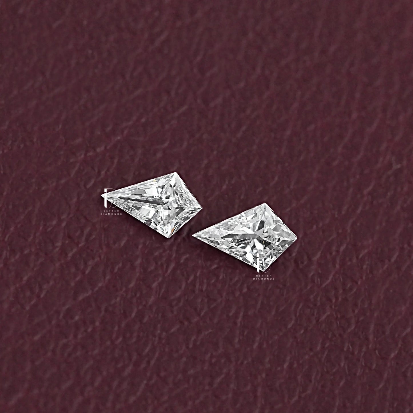 Kite Shape Lab Diamond  Matching Pair