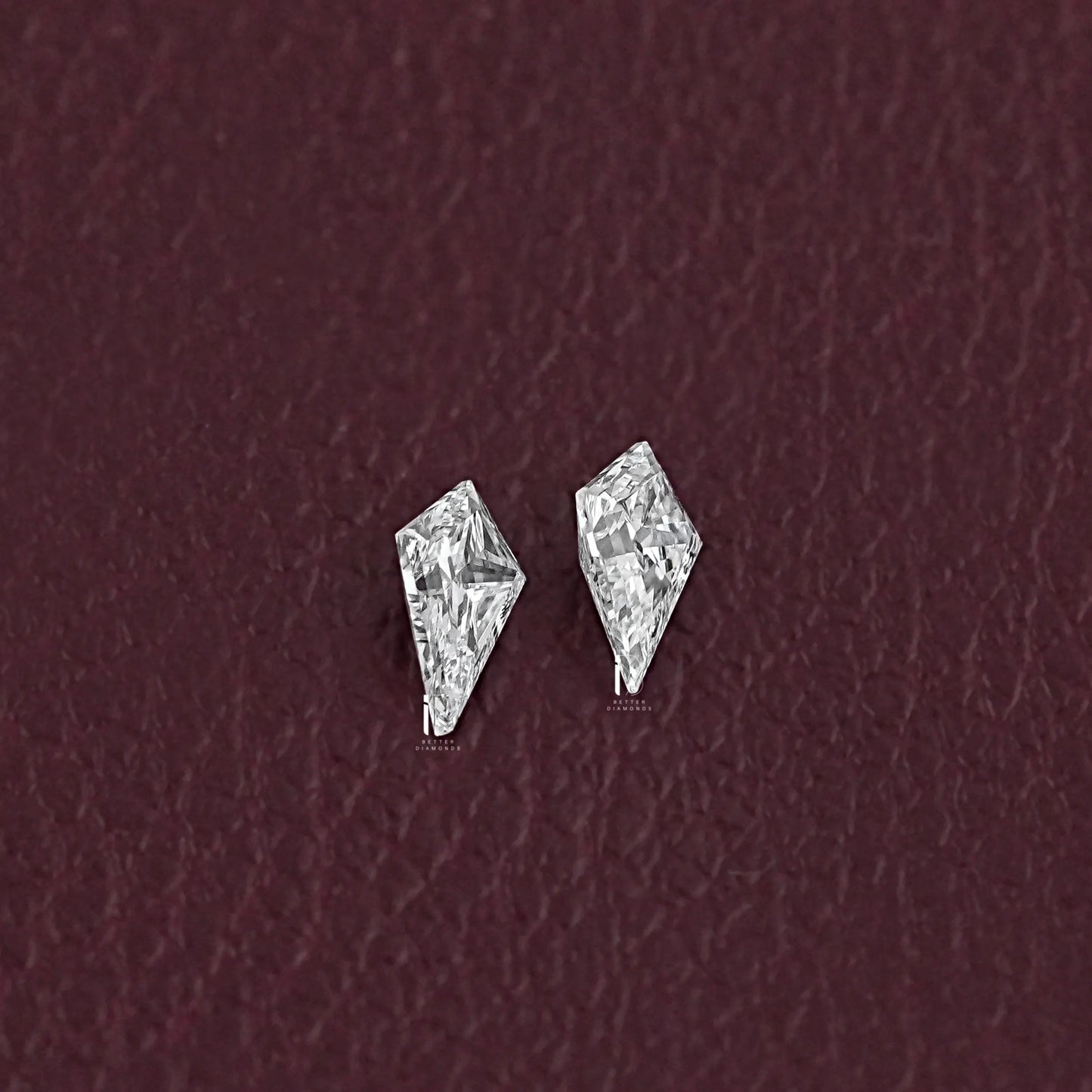Kite Shape Lab Diamond  Matching Pair