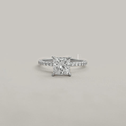 Princess Cut Lab Grown Diamond Solitaire Ring