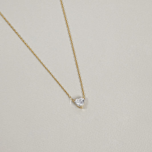Heart Cut Lab Grown Diamond Pendant
