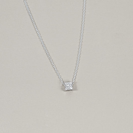 Asscher Cut Lab Grown Diamond Pendant
